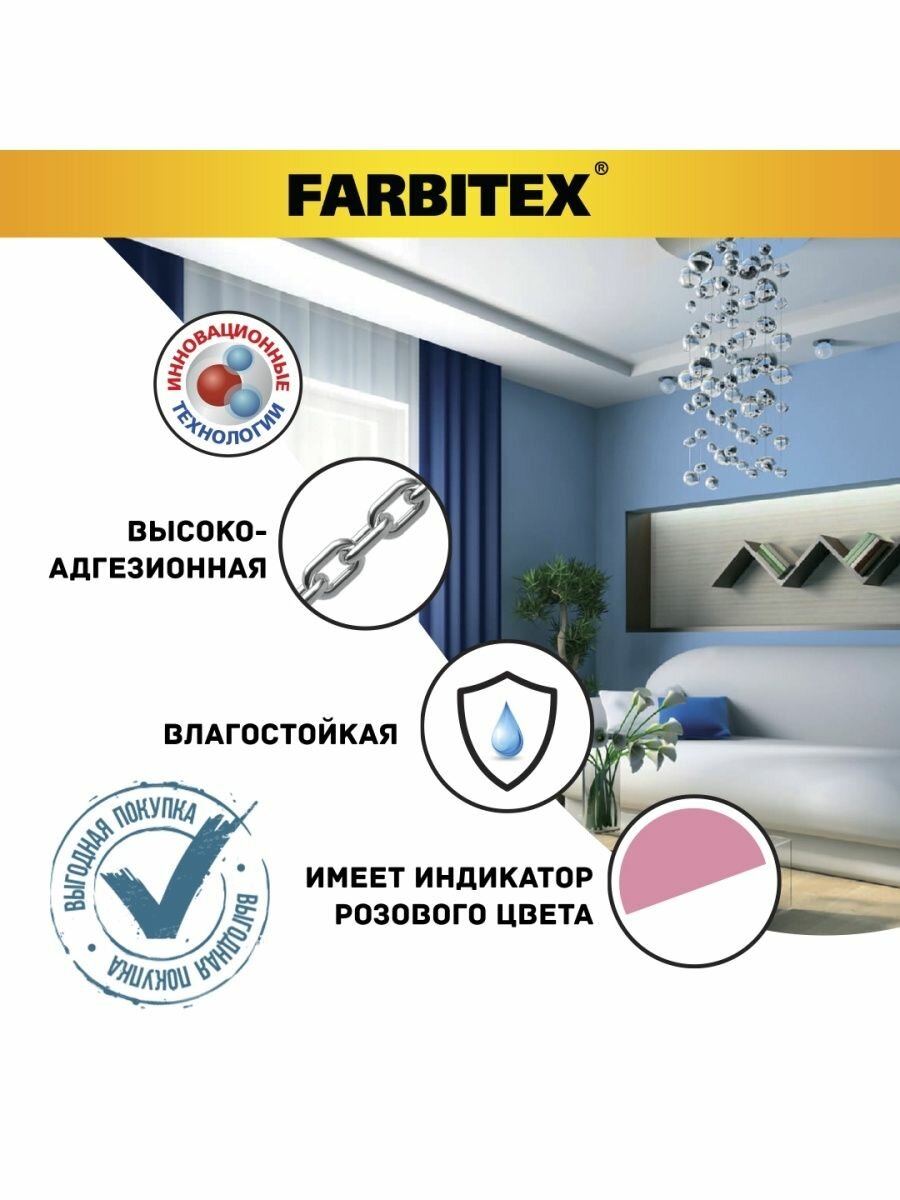 Грунтовка глубокого проникновения акриловая FARBITEX 1 кг