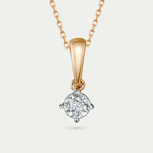 фото Подвеска gold center, золото, 585 проба, бриллиант