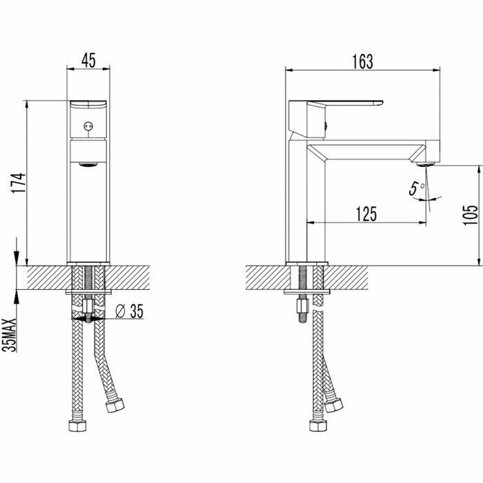 Смеситель для раковины AQUAme - фото №2