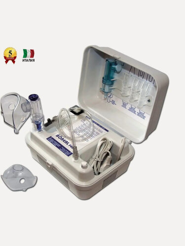 Изображение товара Профессиональный компрессорный ингалятор-небулайзер Flaem Nuova Boreal F400 (Бореал)