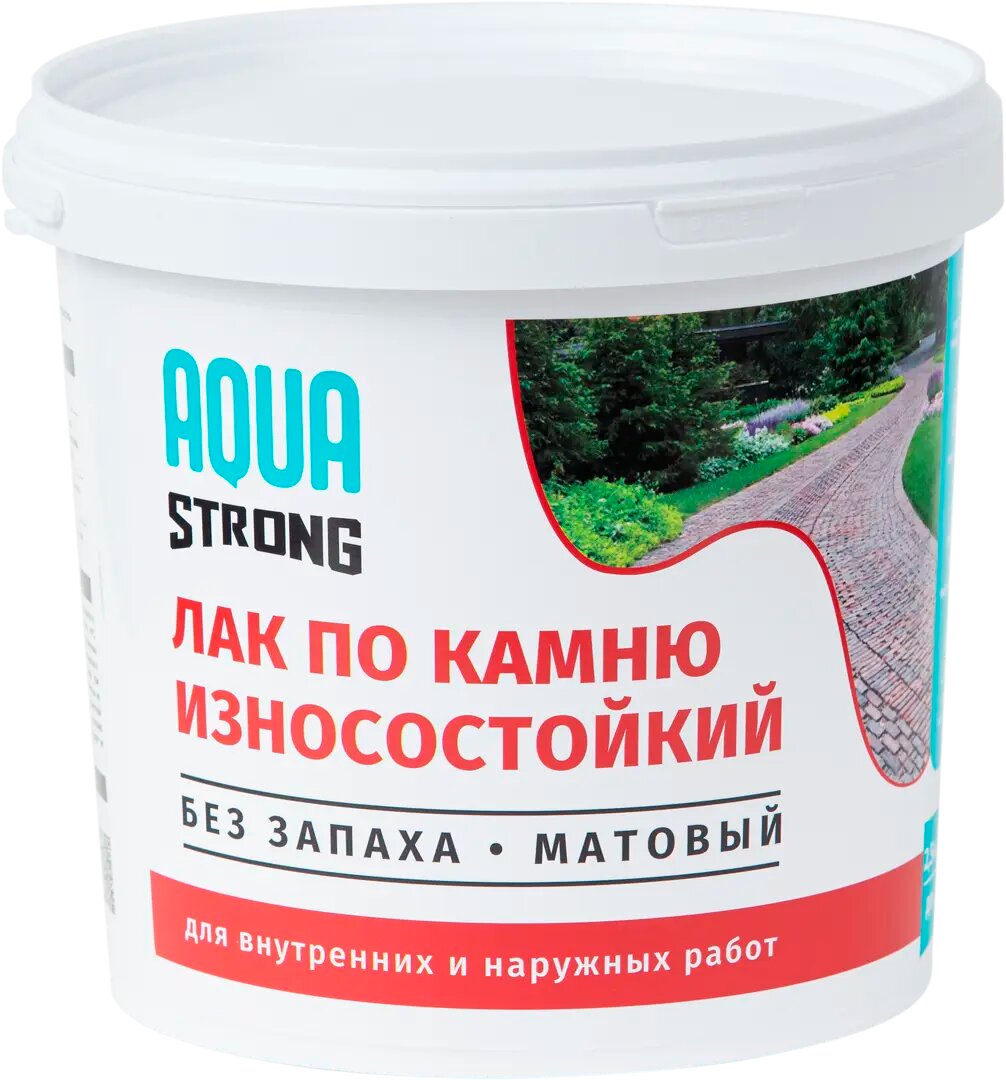Лак по камню Aquastrong матовый прозрачный 2.5 кг