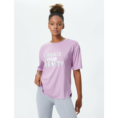 фото Футболка koton, размер m, лиловый