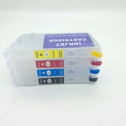 Картриджи ДЗК Epson WorkForce WF-3820, WF-3825, WF-4820, WF4825, WF-4830, WF-7310, WF-7830, WF-7835, WF-7840, T405, T405XL с авточипами 405xl t405xl refill ink cartridge with one time chip for epson wf 3820 wf 4820 wf 4830 wf 7840 wf 7830 wf 7835 use for europe