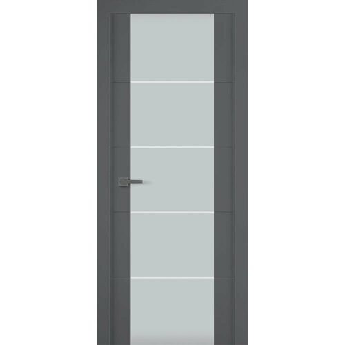 Межкомнатная дверь Belwooddoors Арвика мателюкс 42 эмаль графит полотно дверное арвика пг 2 0 7м эмаль белый с утеплителем