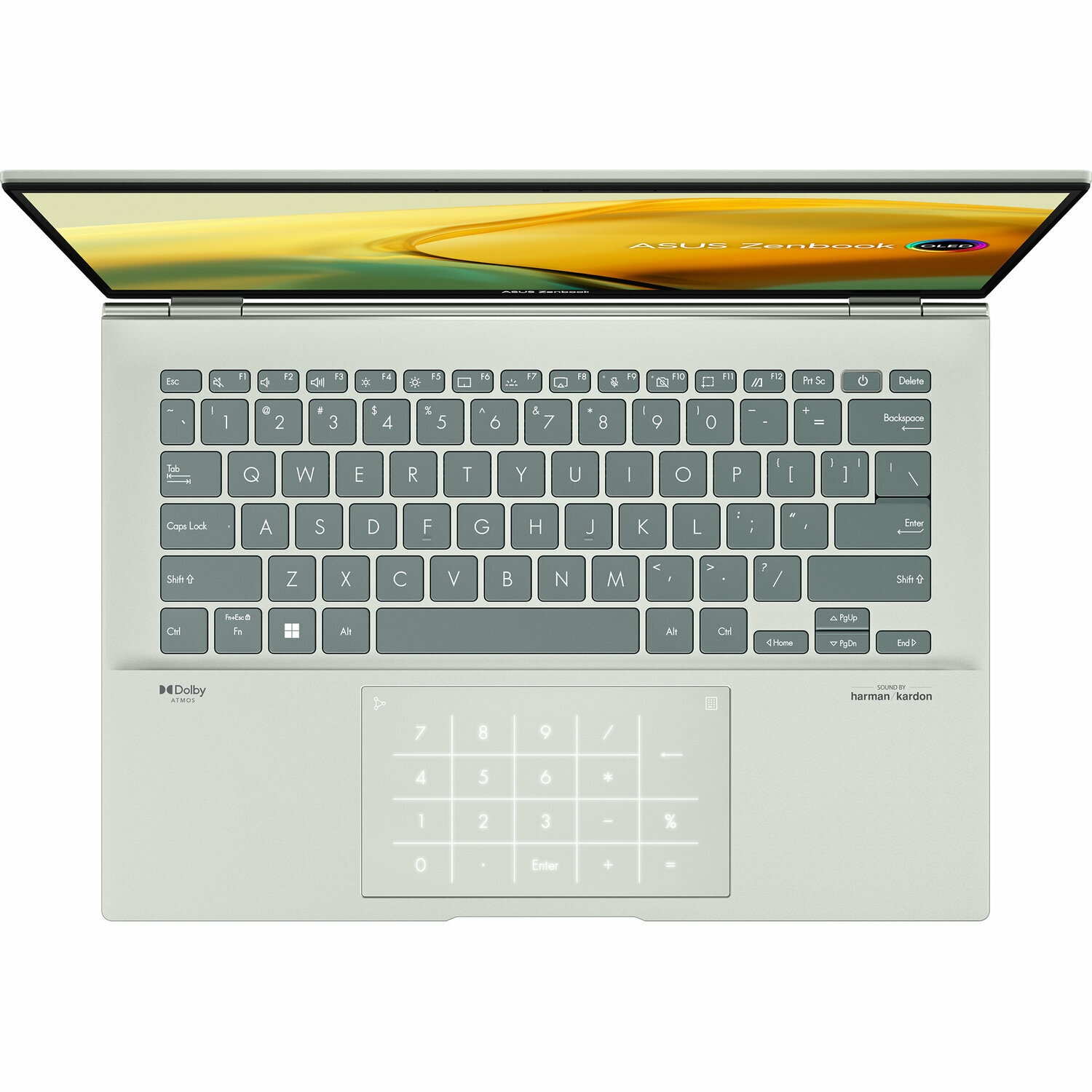 Ноутбук ASUS Zenbook 14 OLED UX3402VA-KM064W 90NB10G6-M00E90 (14", Core i7 1360P, 16Gb/ SSD 1024Gb, Iris Xe Graphics eligible) Серебристый - фото №14