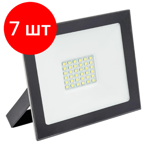 Комплект 7 штук, Прожектор светодиодный Космос K_PR5_LED_30 30Вт, 2400лм, IP65