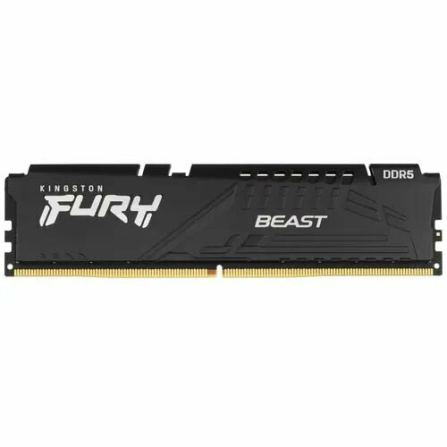 Оперативная память 32Gb Kingston FURY Beast Black DDR5 DIMM PC48000 6000Mhz CL36 135V KF560C36BBE-32 1542800₽