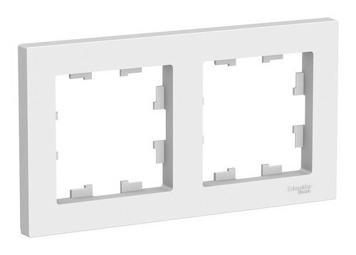 ATN000102: Рамка 2 поста Schneider Electric ATLASDESIGN, белый