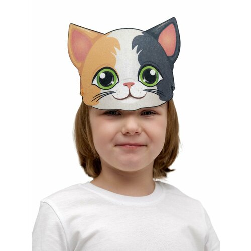 фото Карнавальная маска котик детская мой карнавал