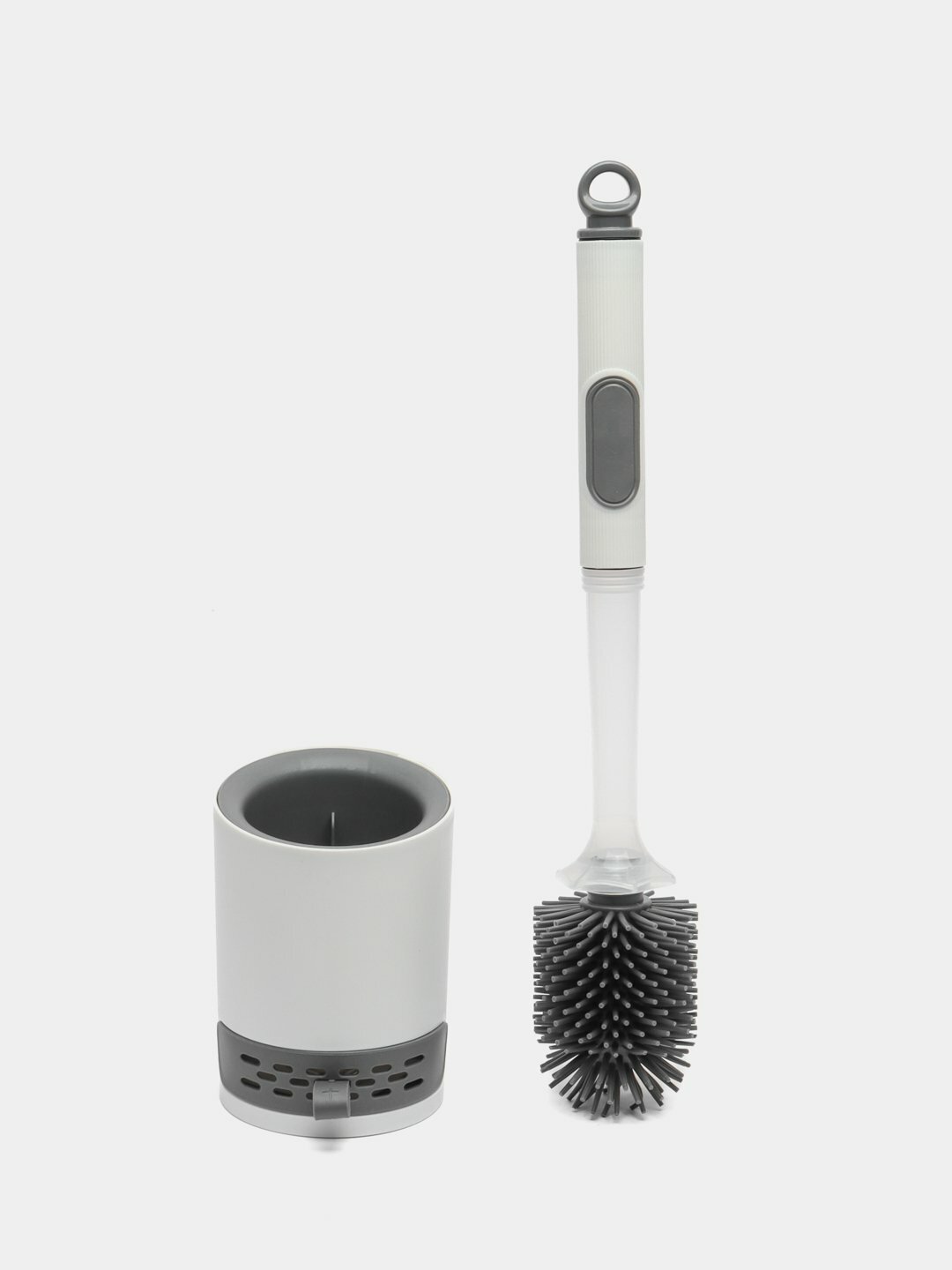 фото Ершик для туалета, силиконовый, с дозатором для жидкого средства