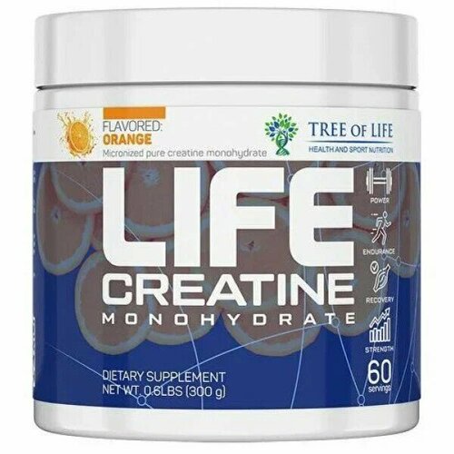 LIFE Creatine Monohydrate 150 г, апельсин креатин olimp creatine monohydrate xplode powder 500 г апельсин дой пак 133 порции