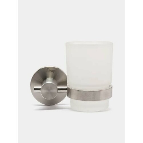 Держатель для зубных щеток FRAP со стаканом сатин из нержавеющей стали 3232₽