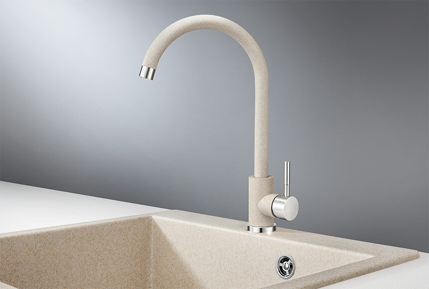 фото Кухонный смеситель GRANULA ST-4031, пирит