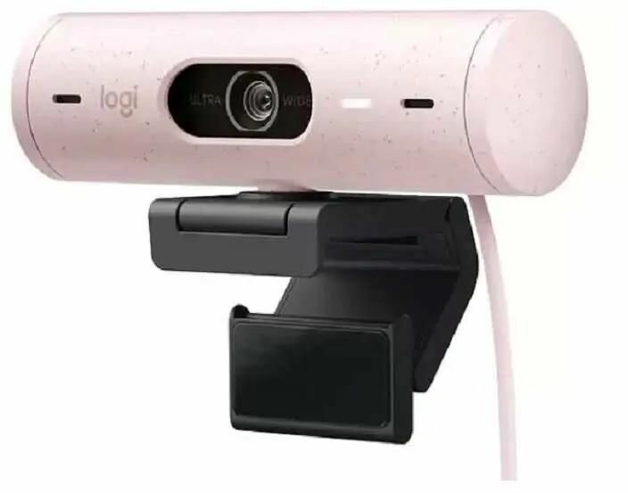 Web-камера Logitech HD Webcam BRIO 500 розовый/черный [960-001421]