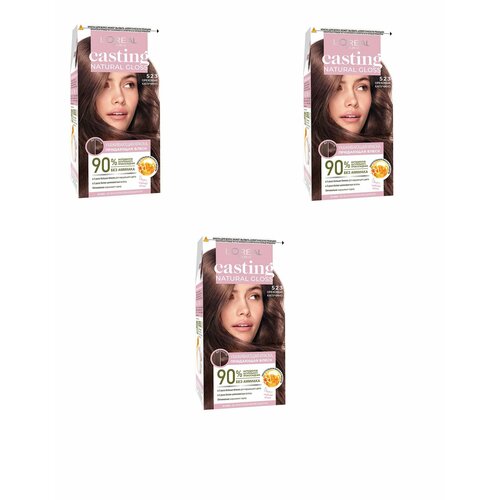 LOreal Paris Краска-уход для волос Casting Creme Gloss 523 Ореховый капучино3 уп 4343₽