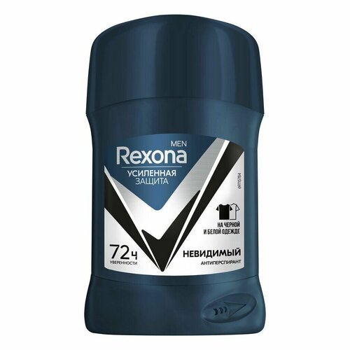 Мужской антиперспирант стик Rexona Men Невидимый 50 мл rexona дезодорант антиперспирант стик men motionsense свежесть душа дерзкий апельсин 50 мл 6 шт