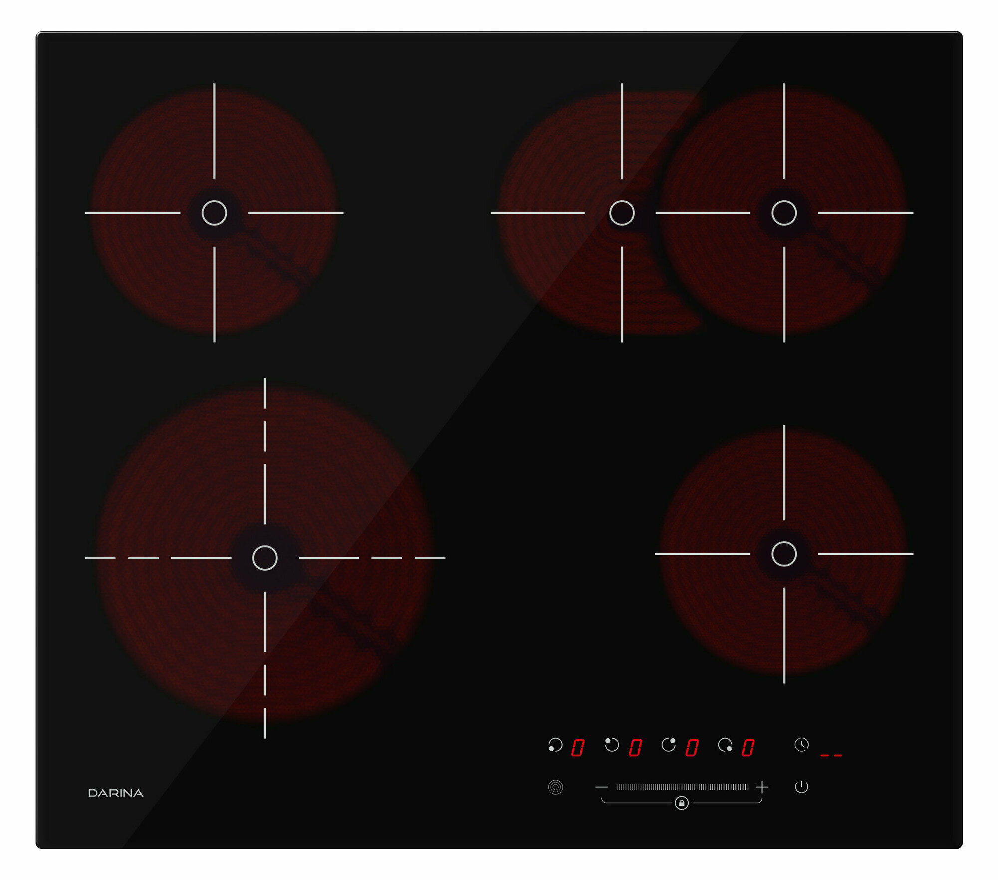 Варочная панель Darina PL E329 B, электрическая, независимая, черный - фото №9