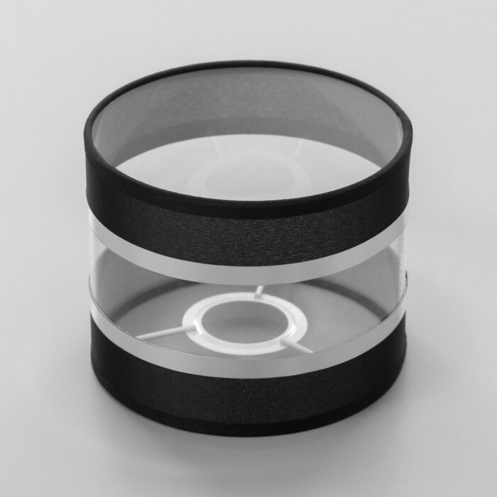 фото Абажур "Сигма" черный белый Е27 15х15х12 см (комплект из 3 шт)