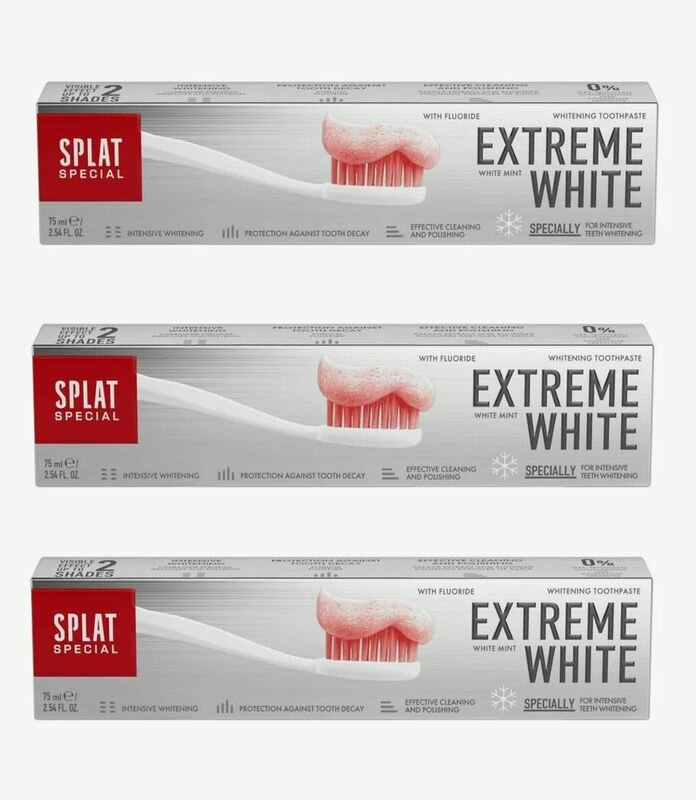 SPLAT Зубная паста Special Extreme White, 75 мл - 3 штуки