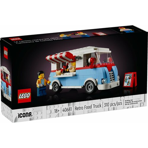 Конструктор LEGO Icons 40681 Ретро фуд трак конструктор lego пикап lego icons 10290