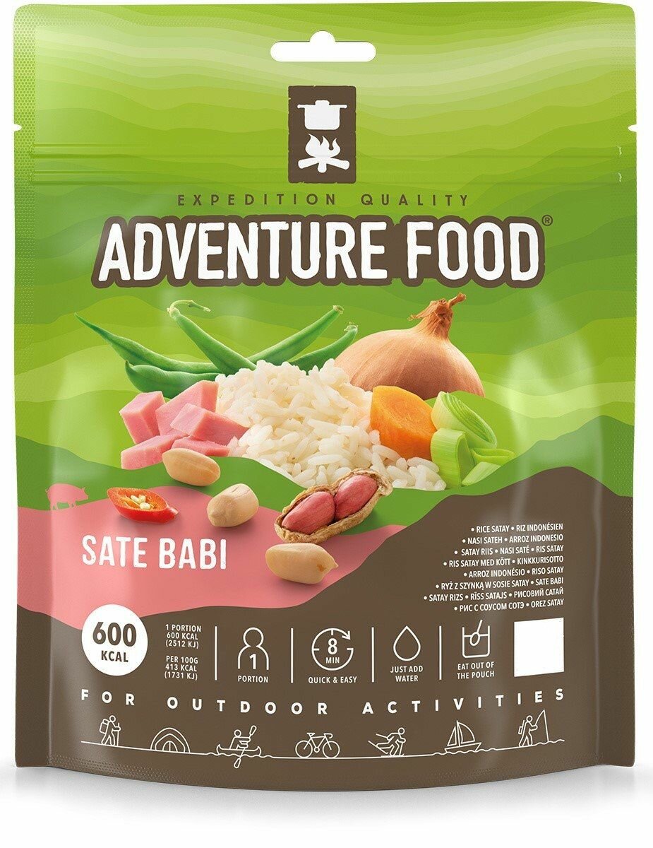 Рис со свининой в соусе сате Adventure Food Sate Babi