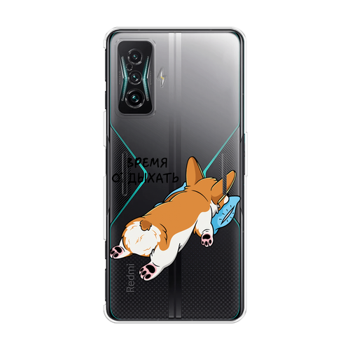 Силиконовый чехол на Xiaomi Redmi K50 GE/Poco F4 GT / Сяоми Редми K50 GE/Поко F4 GT Корги отдыхает, прозрачный силиконовый чехол на xiaomi redmi k50 ge сяоми редми k50 ge live it