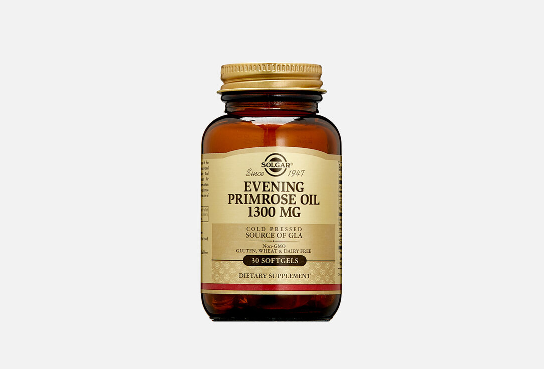 Масло примулы вечерней Solgar, Evening Primrose Oil 1300 mg 30мл