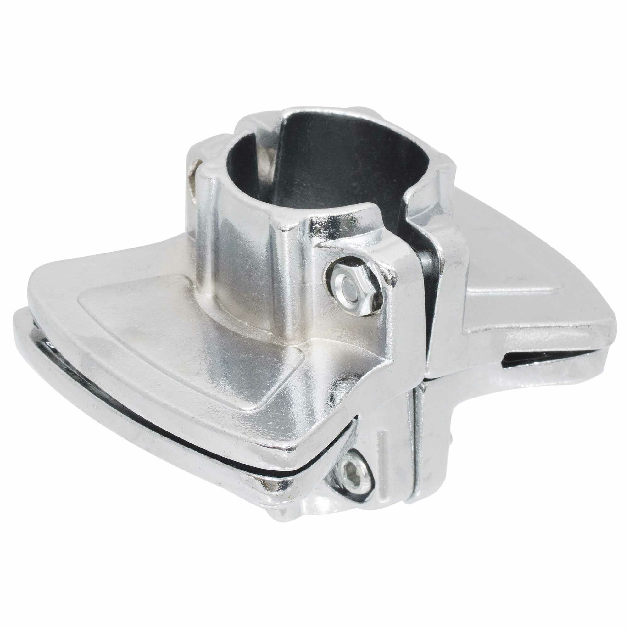 фото Держатель панели двусторонний горизонтальный d25 мм, цвет хром