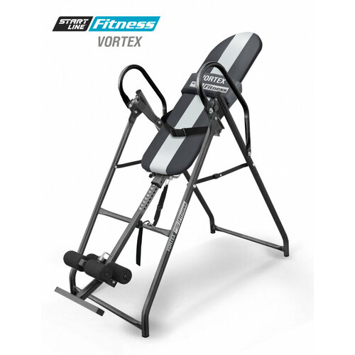 Инверсионный стол Vortex серо-серебристый с подушкой start line fitness инверсионный стол flipper бежево серый
