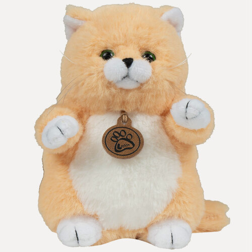 Изображение товара Мягкая игрушка Толстый кот 16 см (персиковый) (AT365262)