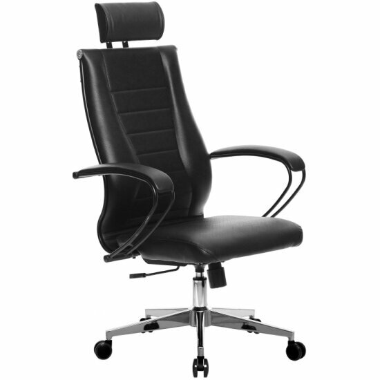 фото Кресло руководителя метта Комплект 34 Черный(Основание 17834)
