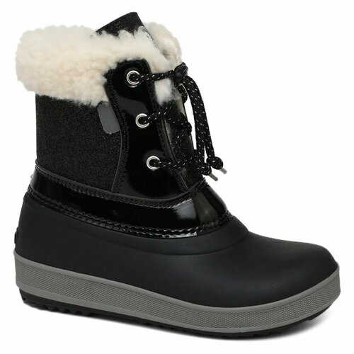 ботинки детские 24015 р25 кожа сирень серый Ботинки Olang, размер 31/32, черный