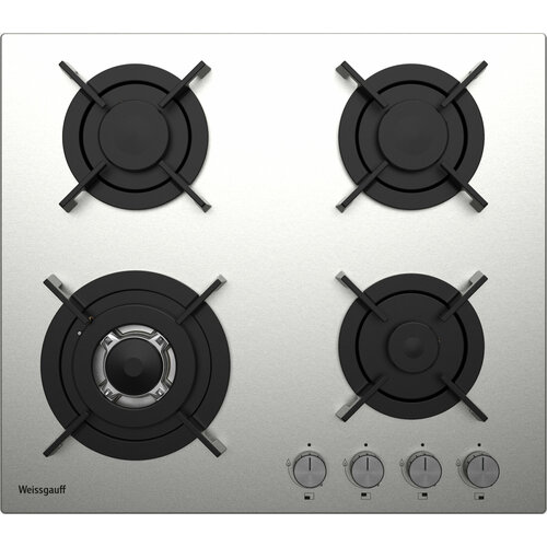 Варочная панель Weissgauff HGG 641 XRV WOK-конфорка 3 года гарантии автоматический электроподжиг Рукоятки Hi-Tech газ-контроль 2397200₽