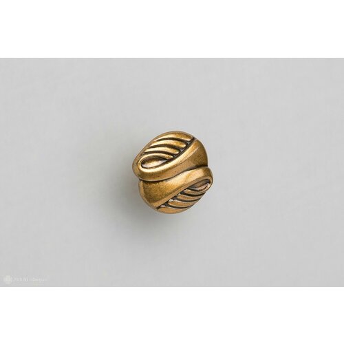 WPO743 мебельная ручка-кнопка состаренное золото, 9 шт