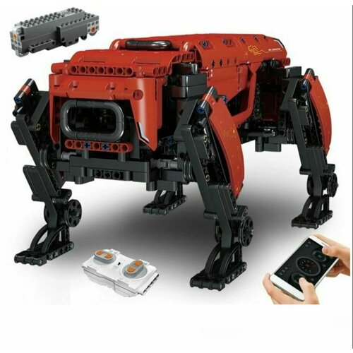 Конструктор Mould King 15067 Робот-собака BD2 с ДУ, красная, 936 деталей конструктор робот собака bd1 с ду 936 деталей 15066 ребенку