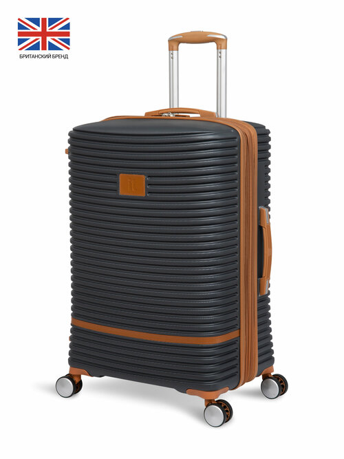 Чемодан IT Luggage, 107 л, размер M, черный