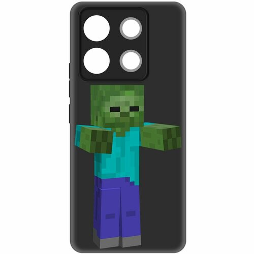 Чехол-накладка Krutoff Soft Case Minecraft-Гигант для Xiaomi Poco X6 черный чехол накладка krutoff soft case minecraft гигант для xiaomi poco m5 черный