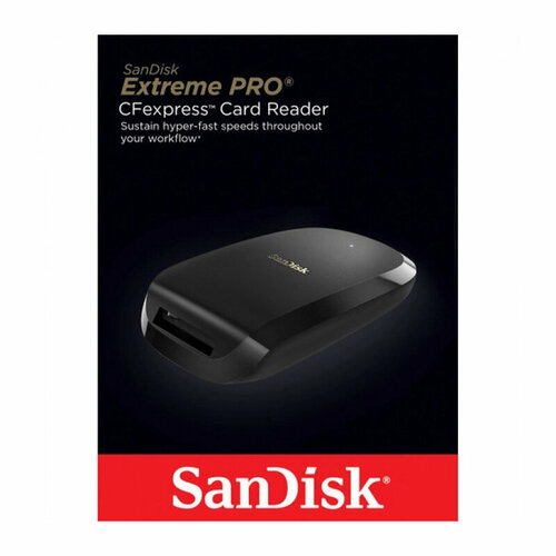 Кардридер SanDisk Extreme PRO CFexpress Card Reader USB 3.1 Gen2 Type C (SDDR-F451-GNGNN) карта памяти sandisk cfexpress type b extreme pro 1700 1200mb s 128gb