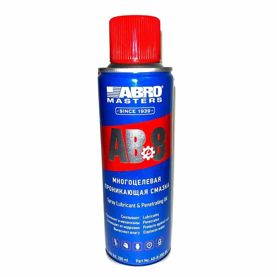 фото Смазка cпрей многоцелевая проникающая ABRO Masters 200мл