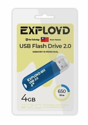 USB флэш-накопитель (EXPLOYD EX-4GB-650-Blue)