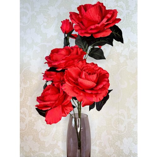 Розы Гиганты Красные искусственные цветы Декор для дома 830₽
