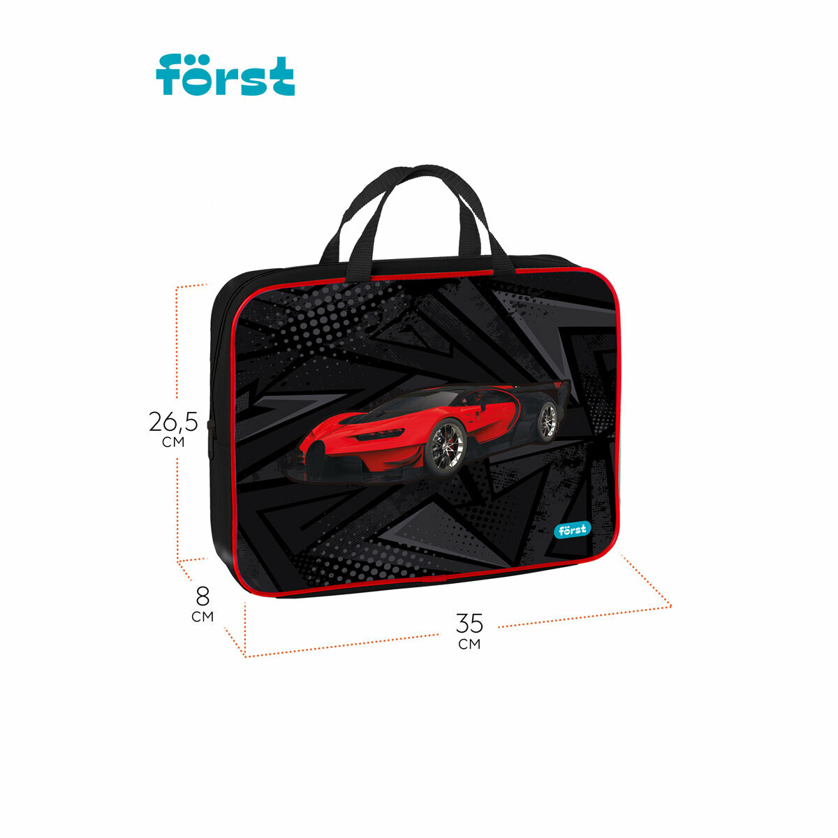 Папка с ручками Red car, А4 Forst - фото №2