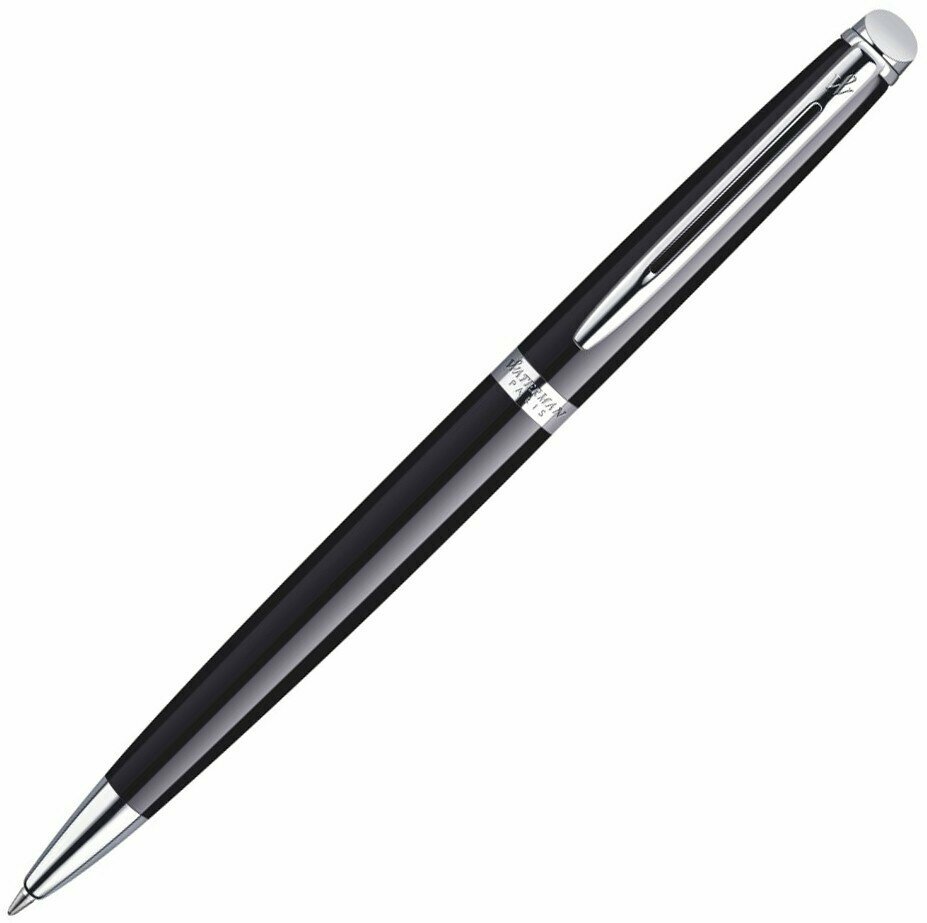 Ручка шариковая Waterman Hemisphere Mars Black CT, цвет чернил: синий