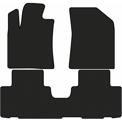 Коврики в салон ЭВА Allmone для Changan CS 75 Plus 1 (suv) 2021 - Н. В, черные, 3шт. / Чанган