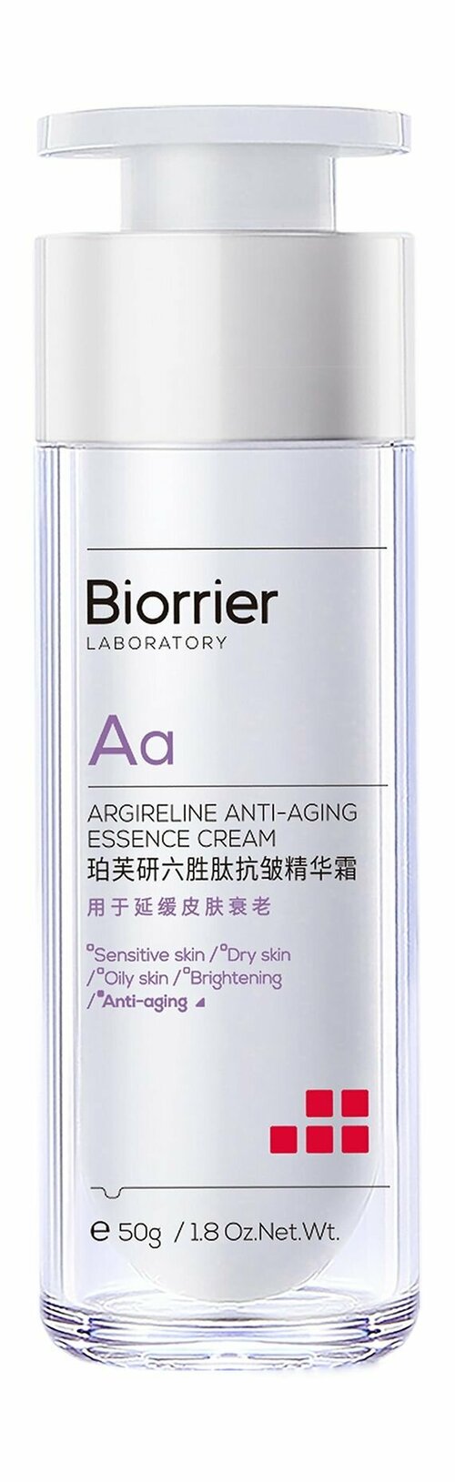 Крем-эссенция для лица против морщин с аргирелином / Biorrier Argireline Anti-Aging Essence Cream