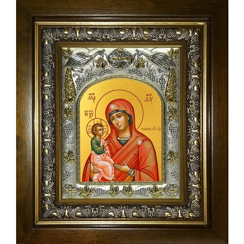 освященная икона божией матери гребневская 10 9 см на дереве Икона Гребневская икона Божией Матери