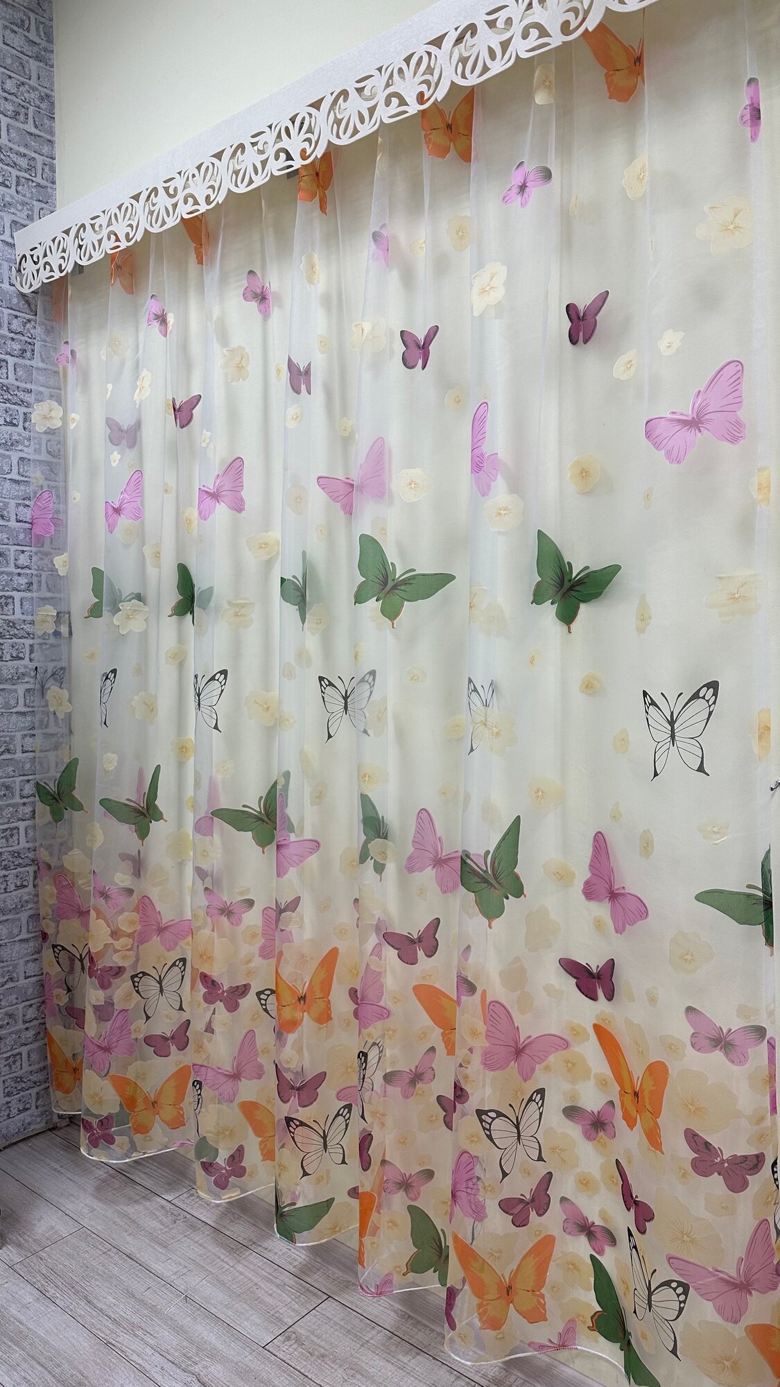 фото Органза серая дымка