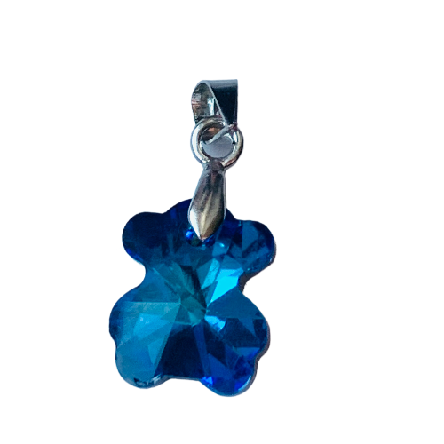 фото Подвеска мишка гамми, кристаллы swarovski, синий