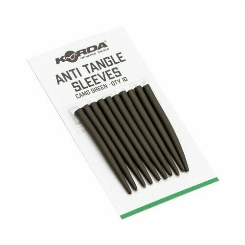 Отводчики для поводка KORDA Basix Anti Tangle Sleeves green 10шт.