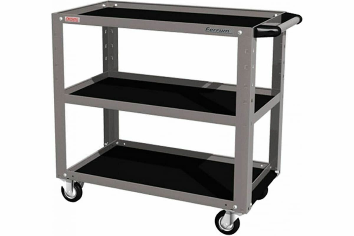 фото Тележка инструментальная FERRUM открытая 3 полки 950х486х840h , арт. 02.230L-9007
